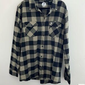Buffalo plaid flannel green and black
